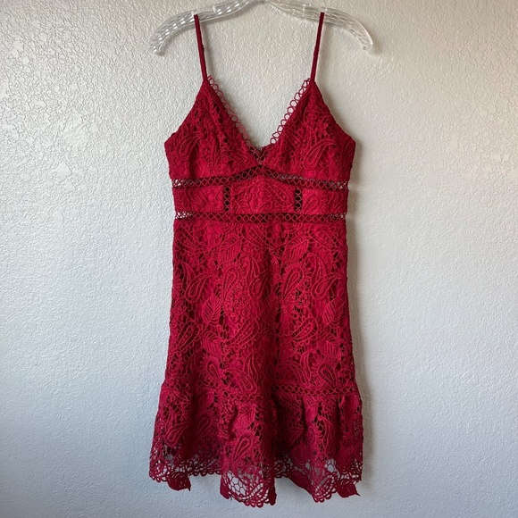 Lulu’s Dearly Beloved Crochet Lace Mini Dress - Picture 5 of 13